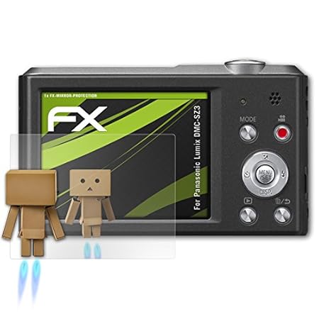 atFoliX Displayfolie für Panasonic Lumix DMC-SZ3 Spiegelfolie, Spiegeleffekt FX Schutzfolie