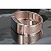 For Fitbit Charge 2 Bands, bayite Replacement Bands Metal Bracelet Bangle for Fitbit Charge 2 Adjustable Rose Gold 5.5