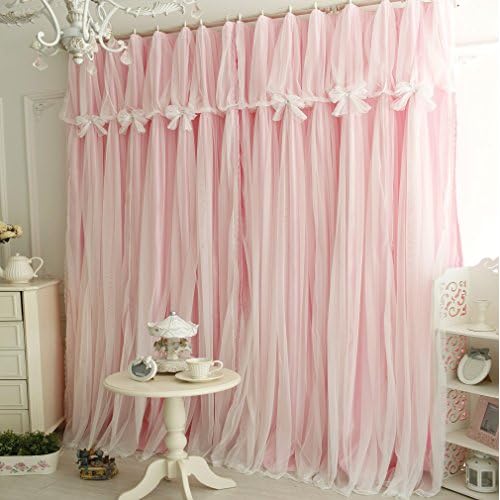 Well Wreapped Queen S House Girls Pink Lace Bedroom Curtains