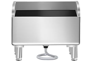 Floor Mop Sink with Drainage/Strainer, Stainless Steel Utility Sink, 304 Stainless Steel, Utility Heavy-Duty Cleaning Station