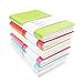 Jaeske Portable Mini Smiley Diary Notebooks for School and Note Taking 100 Sheets Per Small Notebooks with Elastic Set of 6