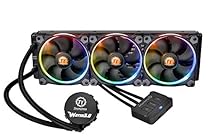 Thermaltake Water 3.0 Triple Riing RGB 360 AIO Liquid CPU Cooler with 3 x 120mm Powerful High Static Pressure Fan