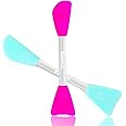 RamPula Mask Applicator Silicone Face Brush Face Mud Cream,Clay Mask,DIY,Modeling Mask Brushes DIY Mud Mixing Spatula Double-end Handheld Scoop Skin Care Make up Foundation Gel Cosmetic Tool