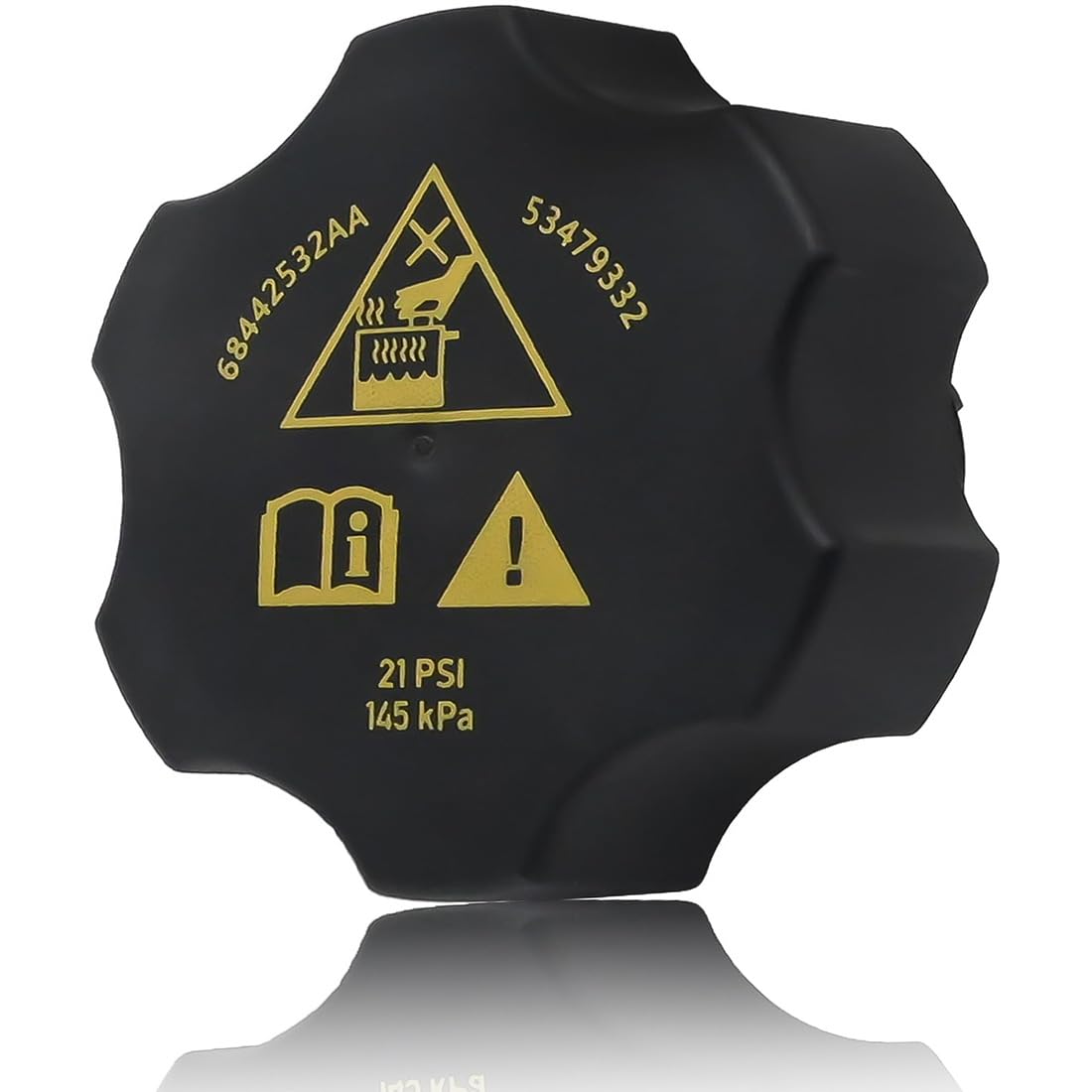 Photo 1 of 68442532AA Coolant Bottle Reservoir Cap for Jeep Chrysl Dodge Ram 2014-2021 Cherokee Ram 1500 2017-2021 Pacifica Compass 2016-2021 Durango Grand Cherokee Radiator Coolant Reservoir Recovery Cap