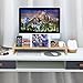 ROYAL CRAFT WOOD Computer Monitor Stand Riser - Laptop Stand and Desk Organizer with Keyboard Storage and IPad Tablet Cellphone Slots - Stylish Bamboo Printer iMac LCD TV PC Monitor Stands