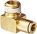 Eaton Weatherhead 1869X6X8 Brass CA360 D.O.T. Air Brake Tube Fitting, 90 Degree Elbow, 1/2