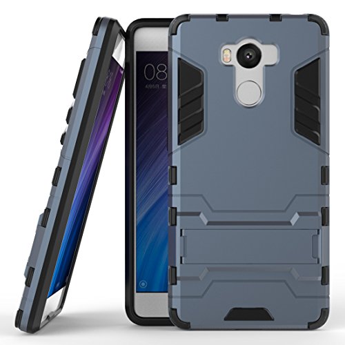 Redmi Prime Hybrid Case, Redmi Prime Shockproof Case, Dual Layer  Protection Hybrid Rugged Case Hard Shell Cover with Kickstand for Xiaomi  Redmi