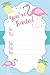 Flamingo Luau Party Invitations - Fill In Style (20 Count) With Envelopes