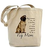 CafePress Funny Unique Design Pug Purse Tote Bag - Standard Multi-color