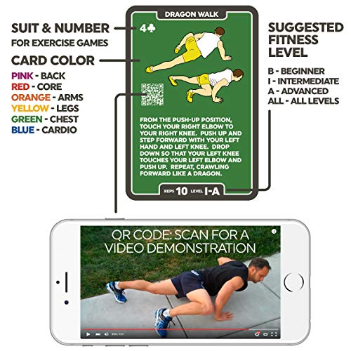 Stack-52-Bodyweight-Exercise-Cards-Workout-Playing-Card-Game-Designed-by-a-Military-Fitness-Expert-Video-Instructions-Included-No-Equipment-Needed-Burn-Fat-Build-Muscle