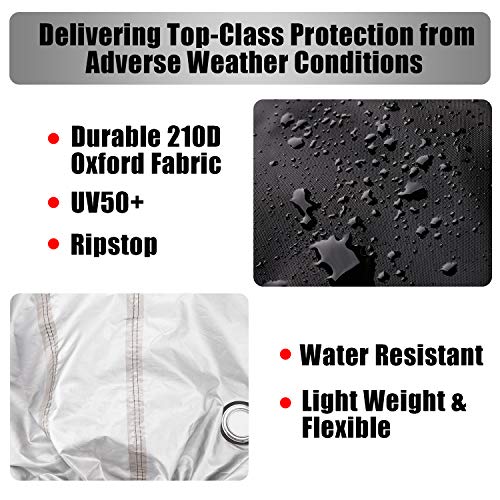 image for Rdffensy Bike Cover Waterproof Outdoor Heavy Duty 210D Oxford Fabric A