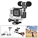 Fantaseal Stereo Mic Kit Microphone Travelling Microphone Interview Microphone w/Stereo Windproof Mic + Extension Cable + Sterero Mic Adapter Converter Compatible with Hero 4/3+ /3