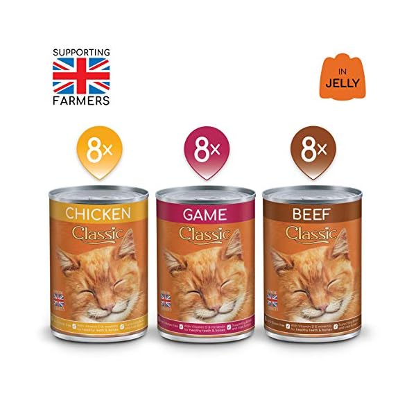 Butchers-Classic-Wet-Cat-Food-Variety-Tin-Meat-in-Jelly-24-x-400g Butcher's Classic Wet Cat Food Variety Tin Meat in Jelly (24 x 400g)