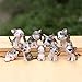 Chi Cat Toys, 9 Pcs Japanese Cute Chi's Sweet Home Cats Dolls Animal Figures Collection Toy Set For Miniature Garden Decoration(Gray)