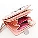 Shayin FXTXYMX Women's Cute Cat Wallets PU Leather Coin Purse Bifold Wallet Clutch Bag Card Holder for Teen Girls (Pink)