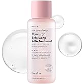 Hanskin Hyaluron Exfoliating AHA Treatment – Korean Exfoliating Toner with Glycolic & Lactic Acid for Smooth, Hydrated, Glass Skin | pH-Balanced Daily Skin Booster for Dull, Dry Skin, 5.07 fl oz