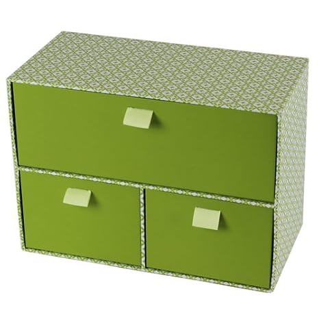 Jvl 3 Drawer High Quality Grade Cardboard Retro Decorative Storage