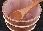 Purely handmade 4L Solid Wood Red Cedar Sauna Bucket/Pail with Ladle 4L for sales