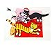 XILALU Infant Kid Baby Animal Tails Cloth book Baby Toy Cloth Development Books Learning Education Books (C)
