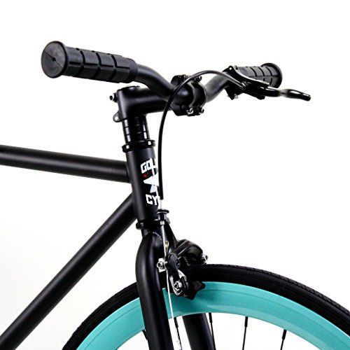 Golden Cycles Single Speed Fixed Gear Bike with Front & Rear Brakes