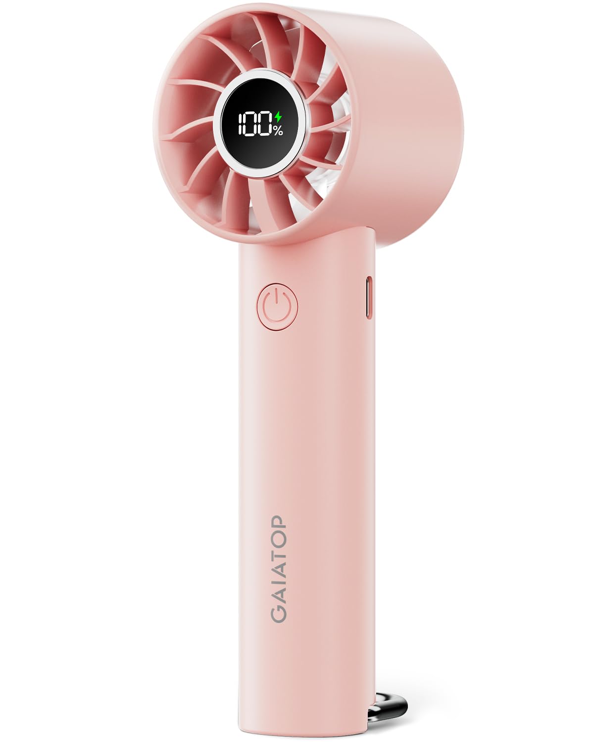 Photo 1 of Gaiatop Portable Mini Fan, 3 Speed Handheld Fans with Power Display Flashlight, USB Rechargeable Battery, Lightweight Personal Cooling for Women Men Indoor Outdoor Travel Pink