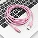 OKRAY 3 Pack 6ft/2m High Speed Micro-USB to USB 2.0 Data Cable Nylon Braided Charging Cord Charger Cable for Android, Samsung Galaxy, HTC, Google Nexus, LG, Sony, Nokia, Motorola(Black Purple Pink)