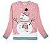 Women's Christmas Cute Reindeer Snowflakes Knitted Sweater Girl Pullover (Medium, 3D Hat)