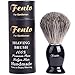 Fento Pure Badger Hair Shaving Brush-For Double Edge Razor, Safety Razor,Black Handle