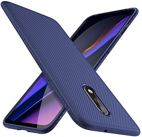 KuGi for Oneplus 7 Case, Scratch Resistant & Anti Slip Grippy Soft TPU Case for Oneplus 7 Phone (Navy)