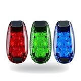 LED Safety Light Clip on Strobe Running Light for Runners Kids Dogs Cycling Walking and Jogging Accessories, Best Flashing Reflective Gear Dog Collar LED Lights, Free Bonuses (3 Pack)