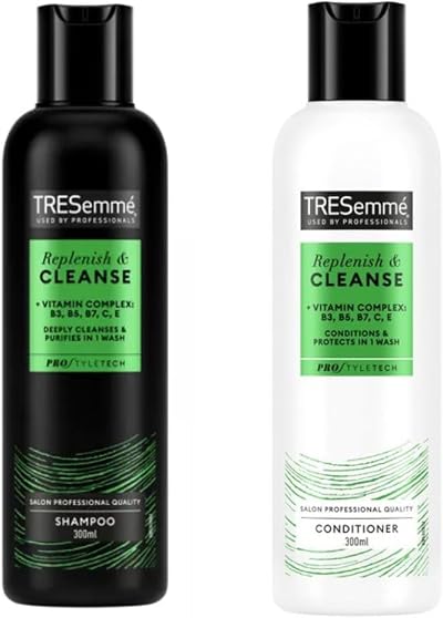 TRESemmé Replenish & Cleanse Shampoo & Conditioner Twin Pack 300ml 2 Count