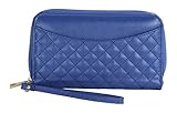 PCT Brands Power Pochette Ladies Clutch Leather Wallet with RFID Protection and Built In 3000mAh Power Bank Charger
