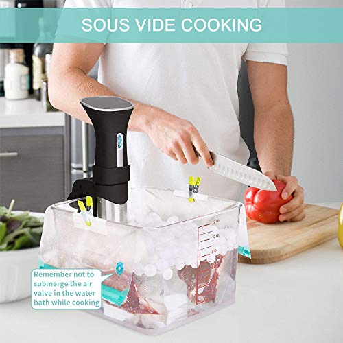 Sous Vide Bags 30 Reusable Vacuum Food Sealer Bags for Anova, Joule