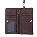 HDE Women's Leather Wallet Clutch Multi-Function Zippered Wristlet Purse