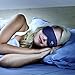 Sleeping Eye Mask by Simple Health, Sleep & Insomnia Blindfold Contoured for Men, Women, Girls, Kids and for Travel, Meditation, Puffy Eyes & Dark Circles, Free Ear Plugs & Carry Pouch, Midnight Blue