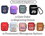 Personalized Airpods Case, Custom Airpods Case, Personalized Gift, Personalized Earbuds cover, Monogram Gift, Silicone Airpods Case, Silicone Earbuds Cover, Ships same day if order placed by 12pm PST