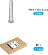 METALLIXITY Hex Bolts M12-1.75x70mm 4Pcs 304 Stainless Steel Coarse Thread view 6