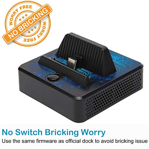 Defway Switch Dock, Portable Switch Charging Stand, Compact Switch to HDMI Adapter, Switch Docking Station with Extra USB 3.0 Port, Replacement Charging Dock for Nintendo Switch with USB C Power Input