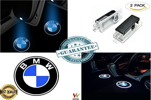 2 Pcs Set, best quality, Car Door LED Light BMW Logo Projector by westiko , Bright Illumination, Low Consumption, HD, 3D Projection, Easy Installation in 2 min , ,very nice for your BMW