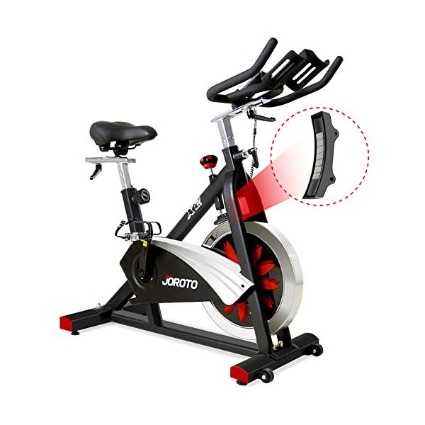 JOROTO X2|X2PRO Exercise Bike, X4S Bluetooth Stationary Indoor Cycling Bike with Readable 100 Levels Magnetic Resistance, Plus 12.6 inch Tablet Bracket Exercise Bikes for Home