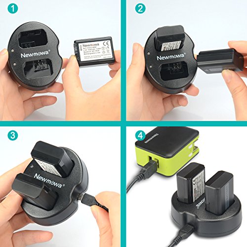 NP-FW50 Newmowa Replacment Battery (2 Pack) and Dual USB Charger for Sony NP-FW50 and Sony Alpha a3000,Alpha a6000,A6300,Cyber-Shot DSC-RX10,Cyber-Shot RX10 IV - Thumbnail 5