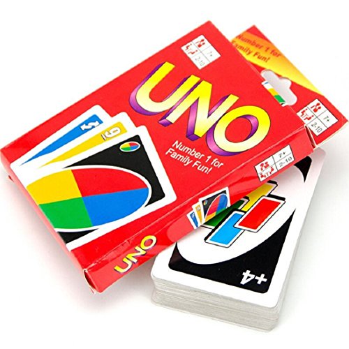 57×87MM 108 UNO Playing Cards Game For Family Friend Travel Party Instruction Fun Toy,Gbell (Multicolor)