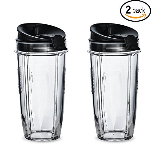 Nutri ninja 24 oz tritan cups with sip & seal lids.…