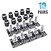 Seloky 10pcs Rotary Encoder Module KY-040 for Arduino Compatible Brick Sensor Switch Development Board（With 10 black knobs and Threaded）