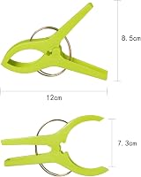 URAQT Beach Towel Clips 8 Pcs Large Colorful Clip Set for Sunbeds view 2