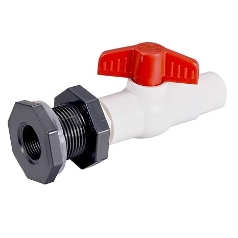 sourcing map - Kit de conexión de válvula de bola de PVC G3/4 alargar