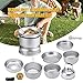 Cenluxer 10 PCS Cookware Camping Cooking Set Cookout Utensil Dish Plate Pots Water Kettle Alcohol Stove Wind Shield Boiler Cradlethumb 1