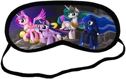 Personalise Custom Cartoon My Little Pony Sleeping Mask Best Comfortable Sleeping Eye Cover Great for Travel Rest And Meditation Shift Work Sleep