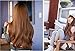 DPIST® Wigs for Women Korean Fancy Long Healthy Hair Wig+wig Cap Light Brown