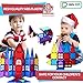Romboss 116 Pcs Magnetic Tiles Set Includes 2 Cars STEM 3D Magnets Building Blocks Preschool Educational Toys for Children Kids Toddler